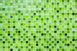 parede de azulejos de cerâmica padrão de luz verde para plano de fundo e design de interiores usado foto