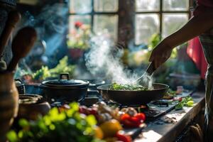 ai gerado saúde guia, cozinhando dicas foto