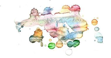 aquarela ilustrações desenhadas em fundo de papel branco foto