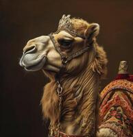 ai gerado camelo retratos de adair jackson foto