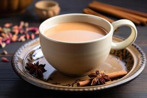 ai gerado indiano Masala chai chá foto