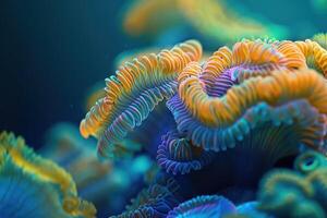 ai gerado coral do reino magnífico instantâneo foto