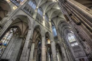 Colônia, Alemanha, 28 de fevereiro de 2015 - detalhe da Catedral de Colônia na Alemanha. é sede do arcebispo de colônia e administração da arquidiocese de colônia. foto