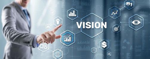visão direção futuro conceito de motivação de inspiração de negócios