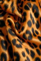 ai gerado selvagem fascinar maximalista elegância dentro exótico animal impressão tecidos foto