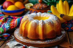 ai gerado essência do Colômbia explorando a típica sabores do colombiano sobremesas foto