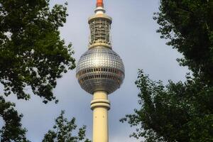 Berlim, Alemanha, 2021 - Berlim televisão torre, Berlim mitte distrito, Berlim, Alemanha foto