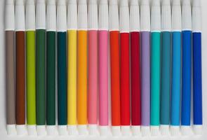 caneta de feltro de cor foto