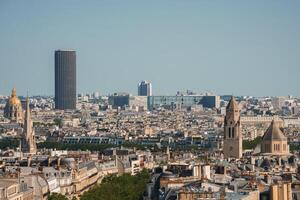 Paris paisagem urbana Visão a partir de eiffel torre foto