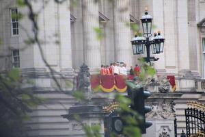 Londres dentro a Reino Unido em 5 pode 2023. uma Visão do Buckingham Palácio às a coroação foto