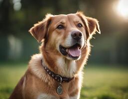 ai gerado uma fofa cachorro. generativo ai foto