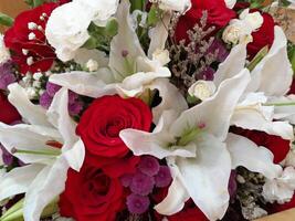 foto com vários flores perfeito para papel de parede, presentes, convite cartões