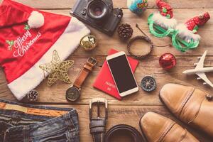 planejamento para viagem com Natal festival foto