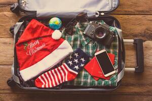 planejamento para viagem com Natal festival foto