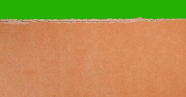 verde tela cartão textura fundo. velho vintage Castanho papel caixa superfície. foto