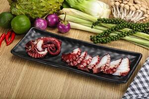 jamanês cozinha - sashimi com polvo foto