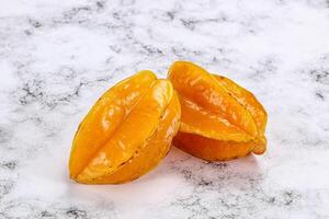 tropical doce delicous fruta - carambola foto