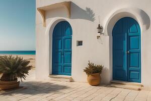 ai gerado cidade do sidi bou disse dentro Tunísia foto