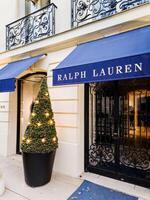 França, Paris, janeiro 09, 2024 - logotipo placa do Ralph lauren foto