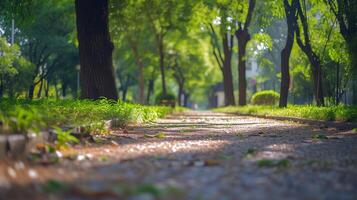 ai gerado renovado ao ar livre Atividades, pessoas noivando dentro ao ar livre Atividades gostar andar de bicicleta, caminhada, ou jogando Esportes dentro a agradável Primavera clima, fundo imagem, generativo ai foto