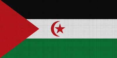 bandeira do ocidental sahara em uma texturizado fundo. conceito colagem. foto