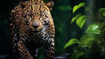 ai gerado jaguar Alto qualidade imagem foto