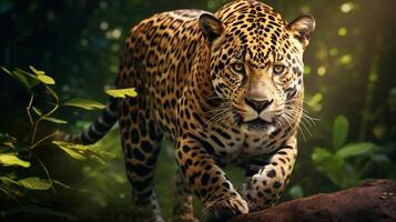 ai gerado jaguar Alto qualidade imagem foto