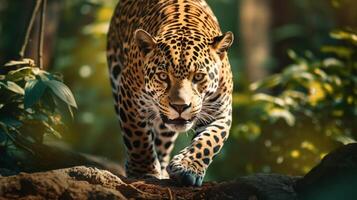 ai gerado jaguar Alto qualidade imagem foto