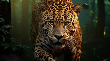 ai gerado jaguar Alto qualidade imagem foto