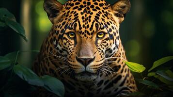 ai gerado jaguar Alto qualidade imagem foto