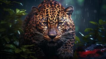 ai gerado jaguar Alto qualidade imagem foto