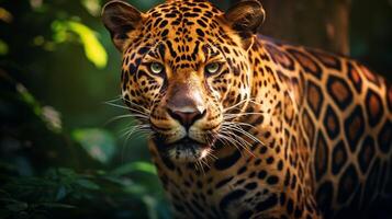 ai gerado jaguar Alto qualidade imagem foto