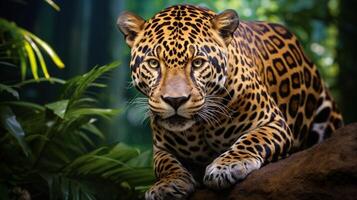 ai gerado jaguar Alto qualidade imagem foto