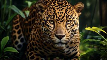 ai gerado jaguar Alto qualidade imagem foto