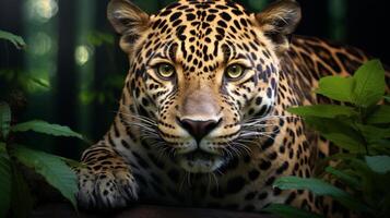 ai gerado jaguar Alto qualidade imagem foto