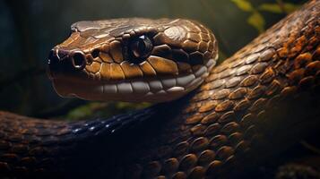 ai gerado rei cobra Alto qualidade imagem foto