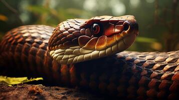 ai gerado rei cobra Alto qualidade imagem foto