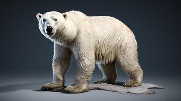 ai gerado polar Urso Alto qualidade imagem foto