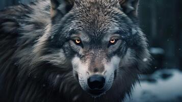 ai gerado Lobo Alto qualidade imagem foto