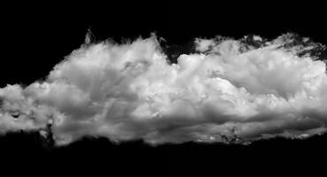 nuvens em fundo preto foto
