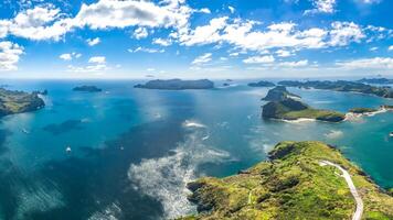 costeiro cenário do el nido, Palawan ilha, a Filipinas, uma popular turismo destino para verão período de férias dentro sudeste Ásia, com tropical clima e lindo panorama. foto