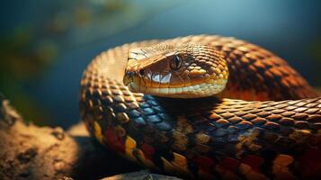 ai gerado cobra Alto qualidade imagem foto