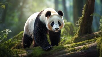 ai gerado gigante panda Alto qualidade imagem foto