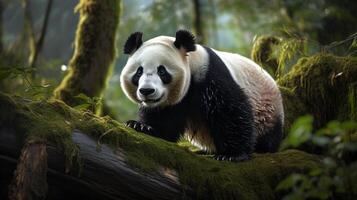 ai gerado gigante panda Alto qualidade imagem foto