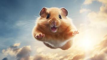 ai gerado hamster Alto qualidade imagem foto