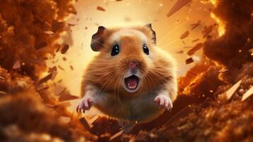 ai gerado hamster Alto qualidade imagem foto