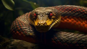 ai gerado cobra Alto qualidade imagem foto