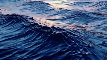 ai gerado água ondulações e ondas fundo foto