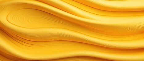 ai gerado detalhado e cativante, a abstrato fechar-se do orgânico amarelo de madeira acenando ondas em uma parede, ai gerado. foto