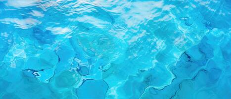 ai gerado abstrato fundo textura semelhante a ondulado natação piscina água dentro tons do azul, ai gerado. foto